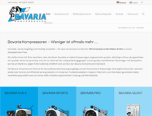 Tablet Screenshot of bavaria-kompressoren.com